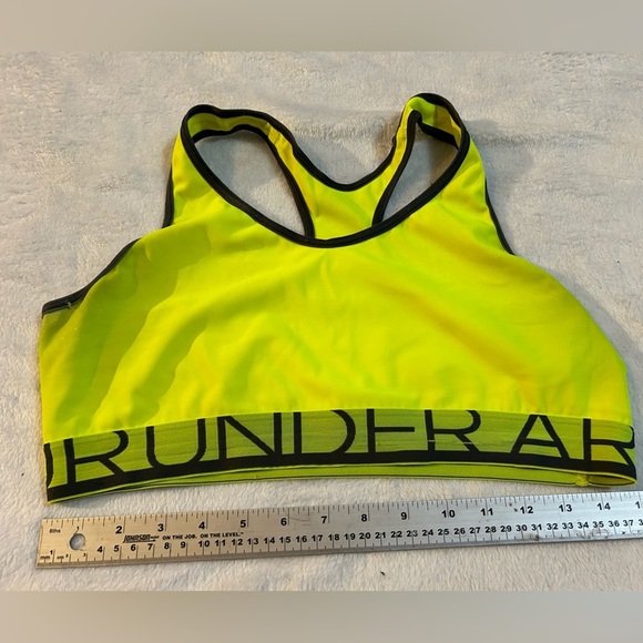Neon Yellow Under Armour Sports Bra​ - Picture 1 of 2